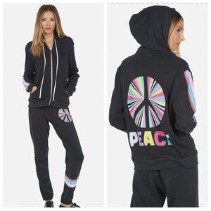 Lauren Moshi Zip Up Hooded Sweatshirt